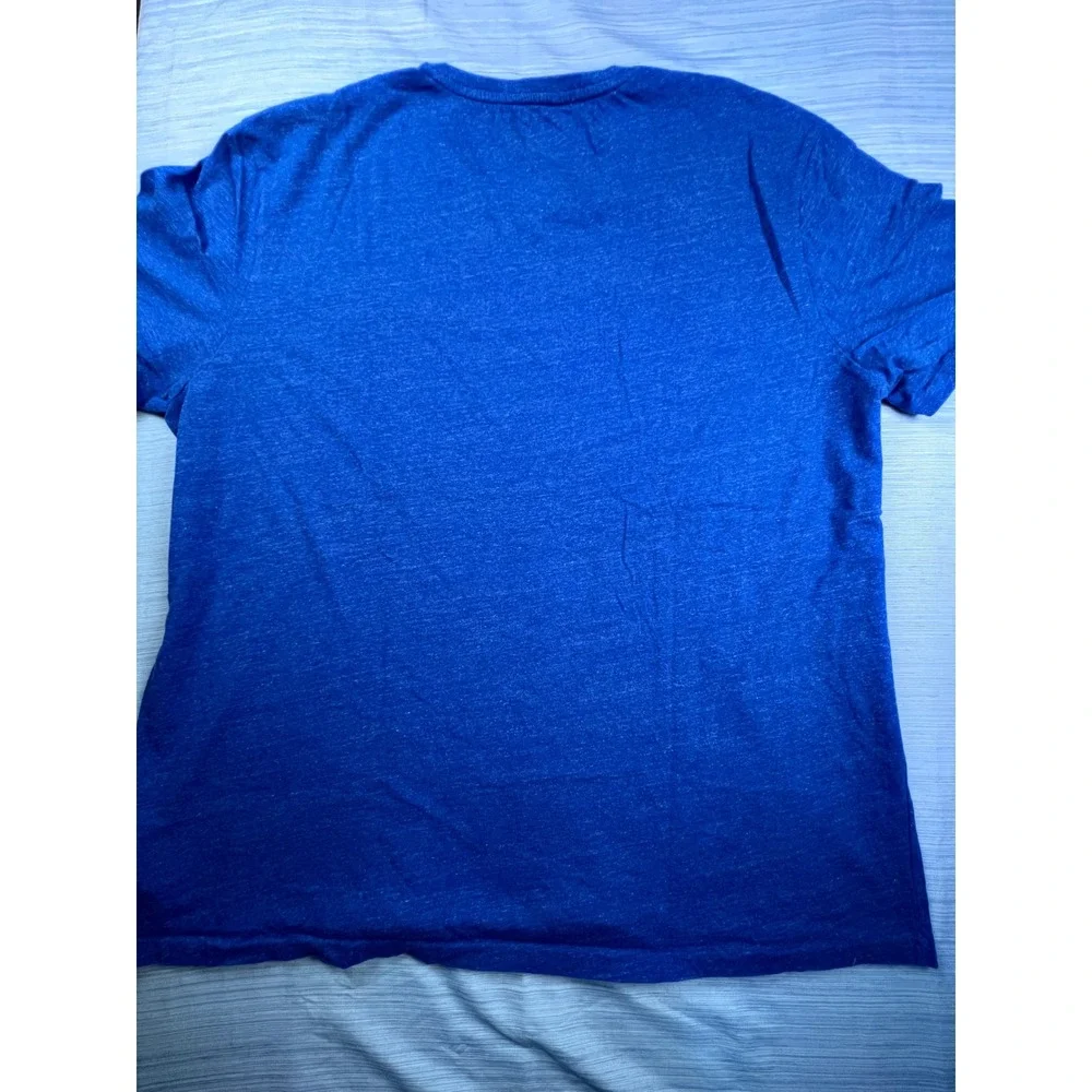 Polo Ralph Lauren‎ Mens XL V-Neck T-Shirt Royal Blue Heather Pony Logo Tee